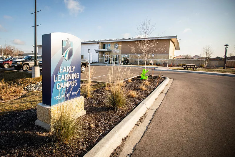 Sign for early learning campus