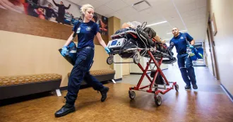 Emergency Medical Technician students