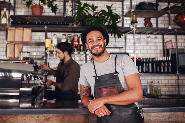 small business owner and coffee shop employee