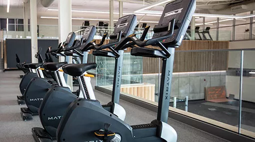 fitness center exercise machines
