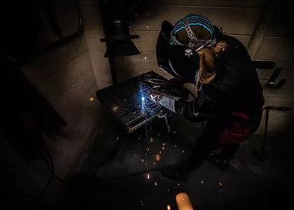 Gas Metal Arc Welding student image