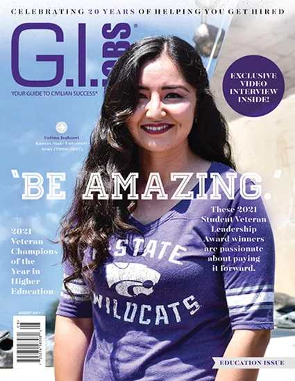 G.I. Jobs Magazine August 2021 Cover