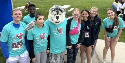 Participants in the 2024 Celebrate a Nurse 5K at Madison College Reedsburg.