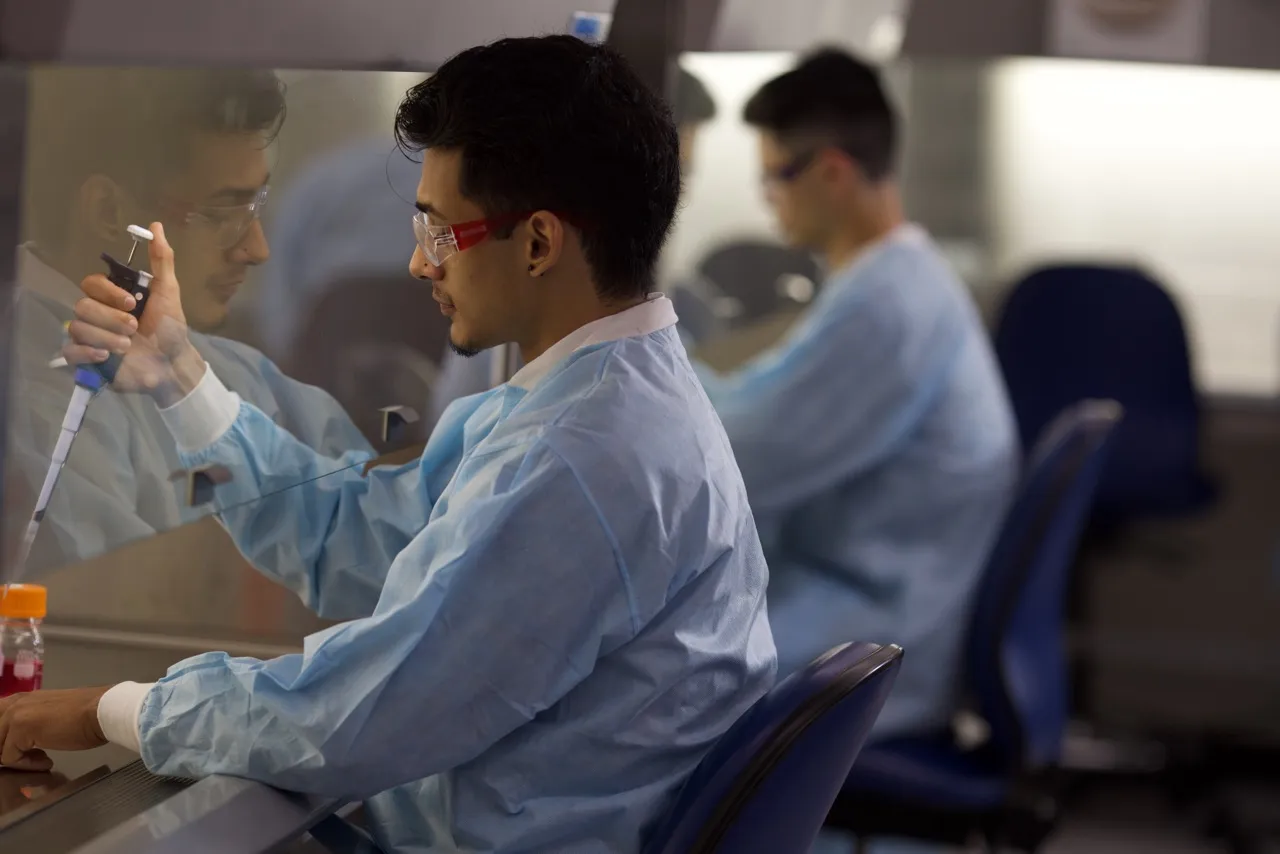 Two BioTech students