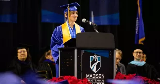 Graduation speaker Lisa Lindert
