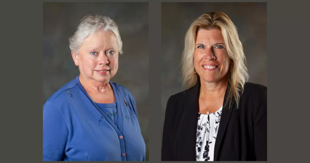 Photos of Ann McNeary and Tonya Olson.