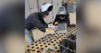 Students in a Madison College Career Discovery Youth Camp.