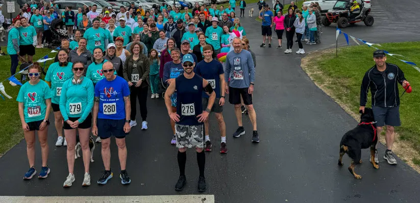 Nurse 5K participants at the starting line