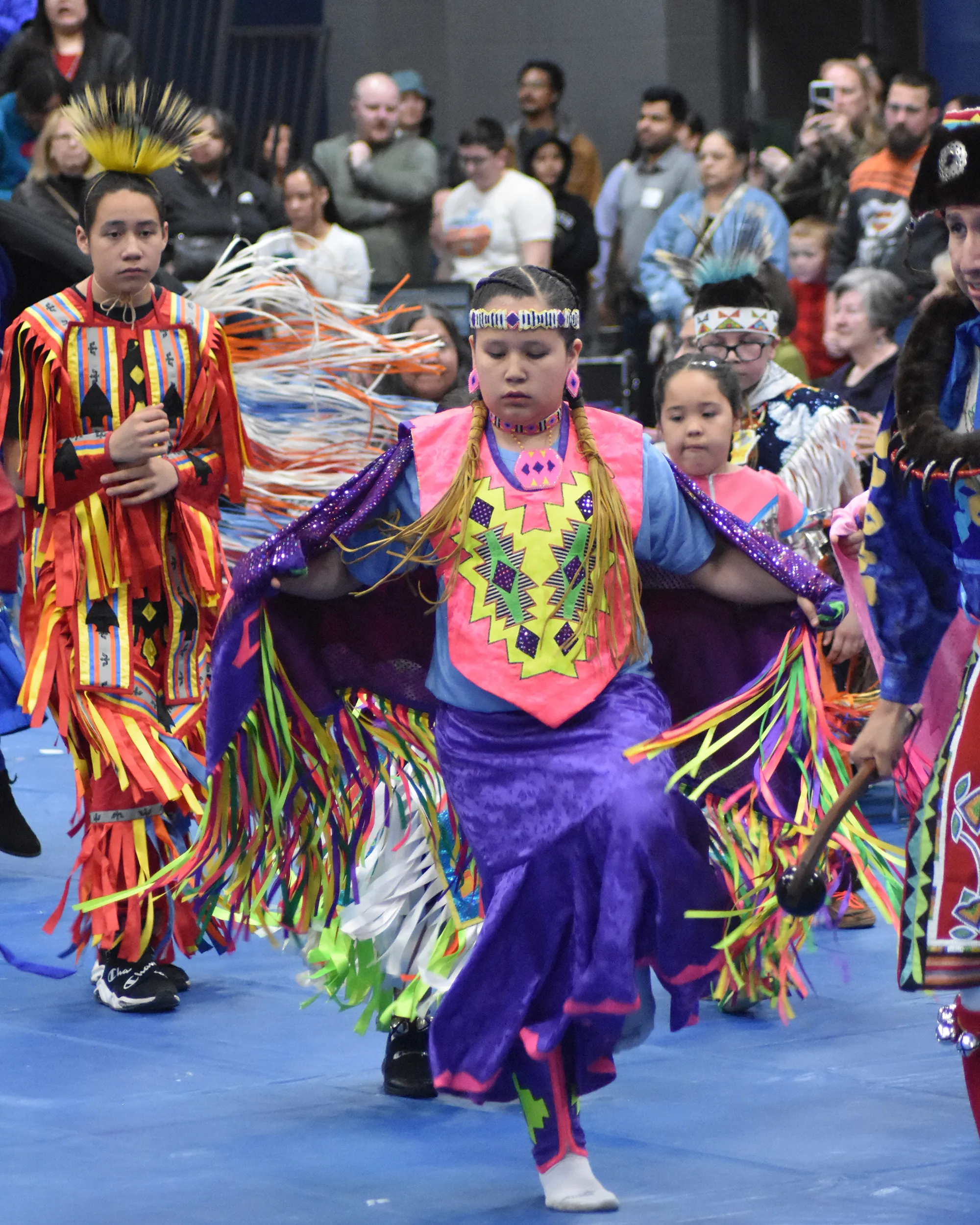 Young dancers at the Madison College Pow wow