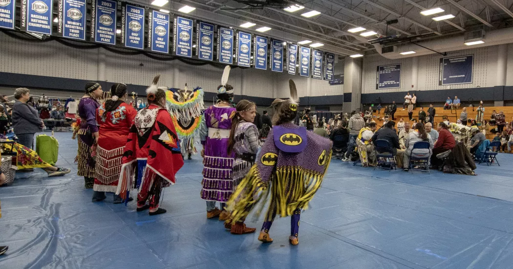 Community members enjoy the 2019 pow wow celebration