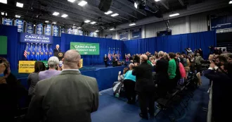 President Joe Biden visited Madison College on April 8.