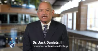 Madison College President Jack Daniels