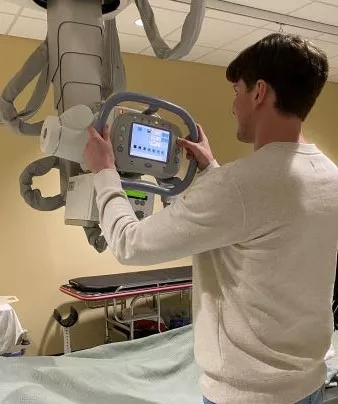 Madison College student in the Radiography Program.