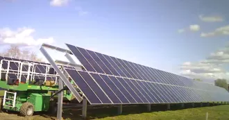 Reedsburg campus solar installation