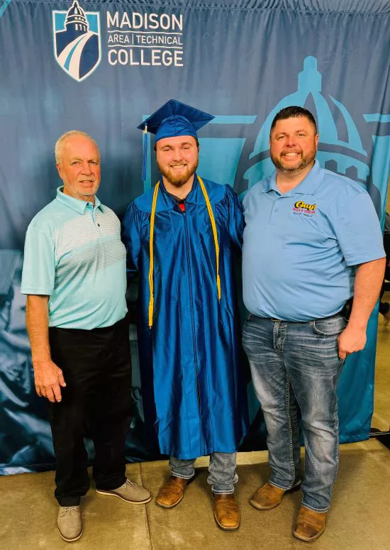 Guy, Max and Ryan Richards at Max's May 10 Spring Graduation Ceremony