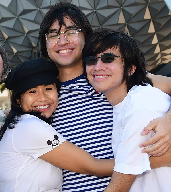 Sabrina Madison College student parent and her teenage children