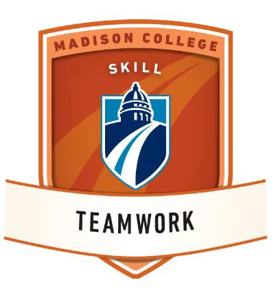 illustration of the teamwork digital badge