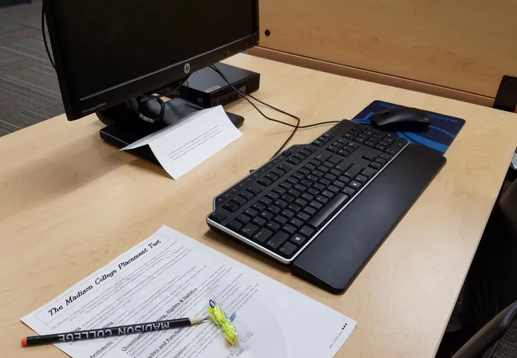 Workstation in the Testing Center